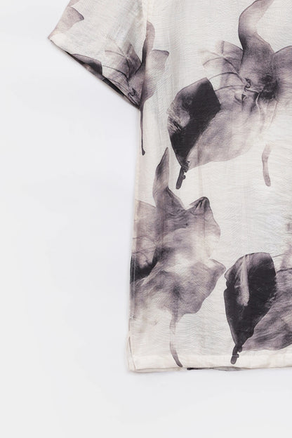Relaxed Abstract Print Shirt - Cougar Clothing