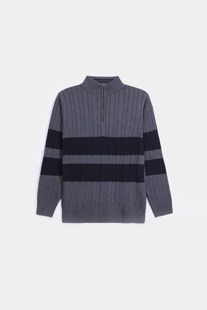 Cable Knit Sweater - Cougar Clothing