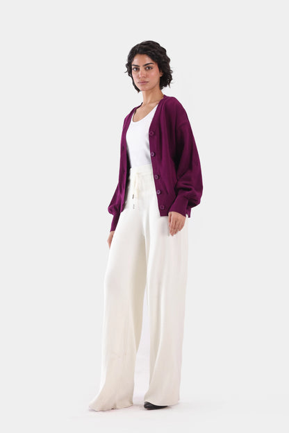 Cuffed Sleeve Cardigan - Cougar Clothing