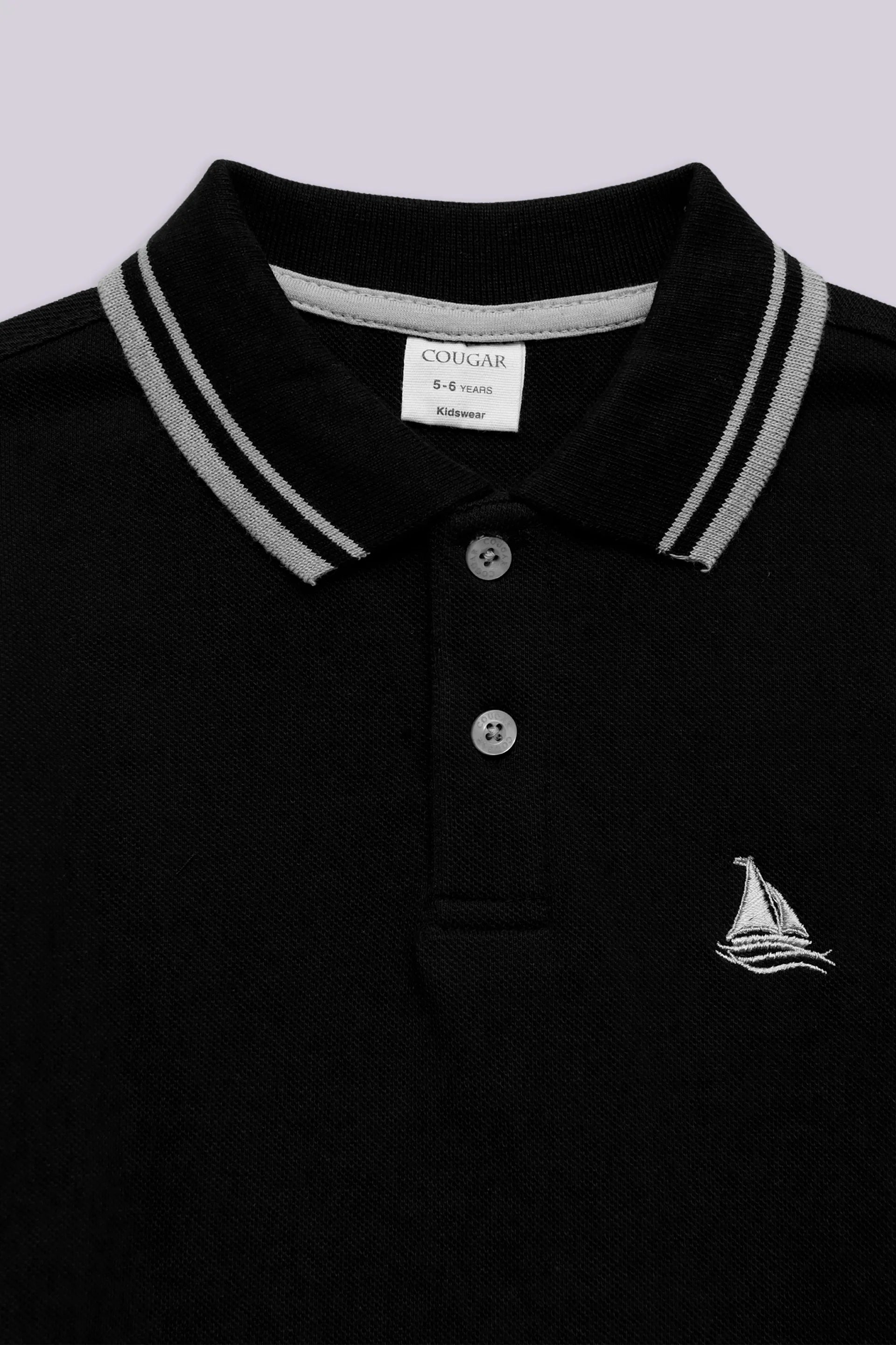 Contrast Striped Polo - Cougar Clothing