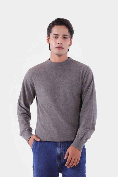 Textured Crew Neck Sweater - Cougar Clothing
