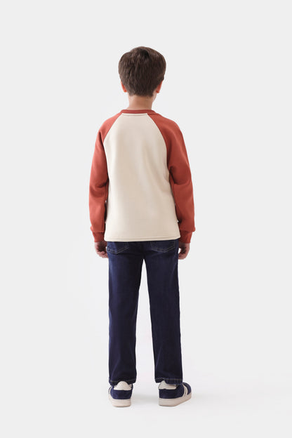 Contrast Raglan Sweatshirt - Cougar Clothing