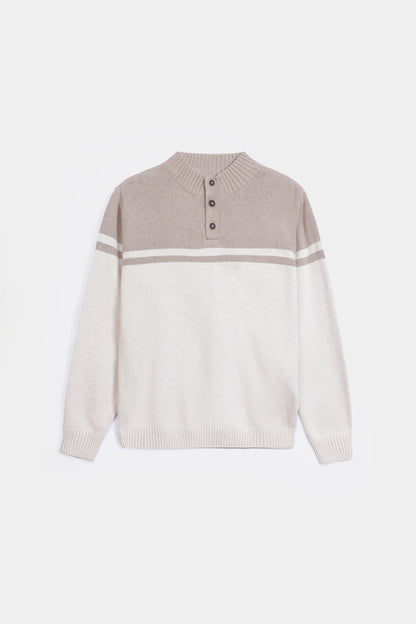 Color Block Sweater - Cougar Clothing