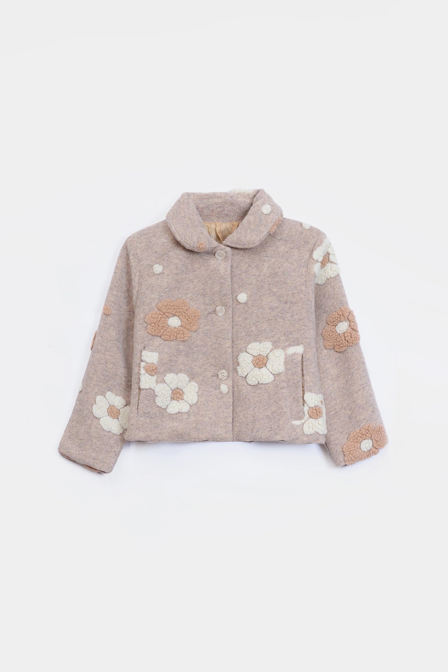 Floral Textured Jacket - Cougar Clothing