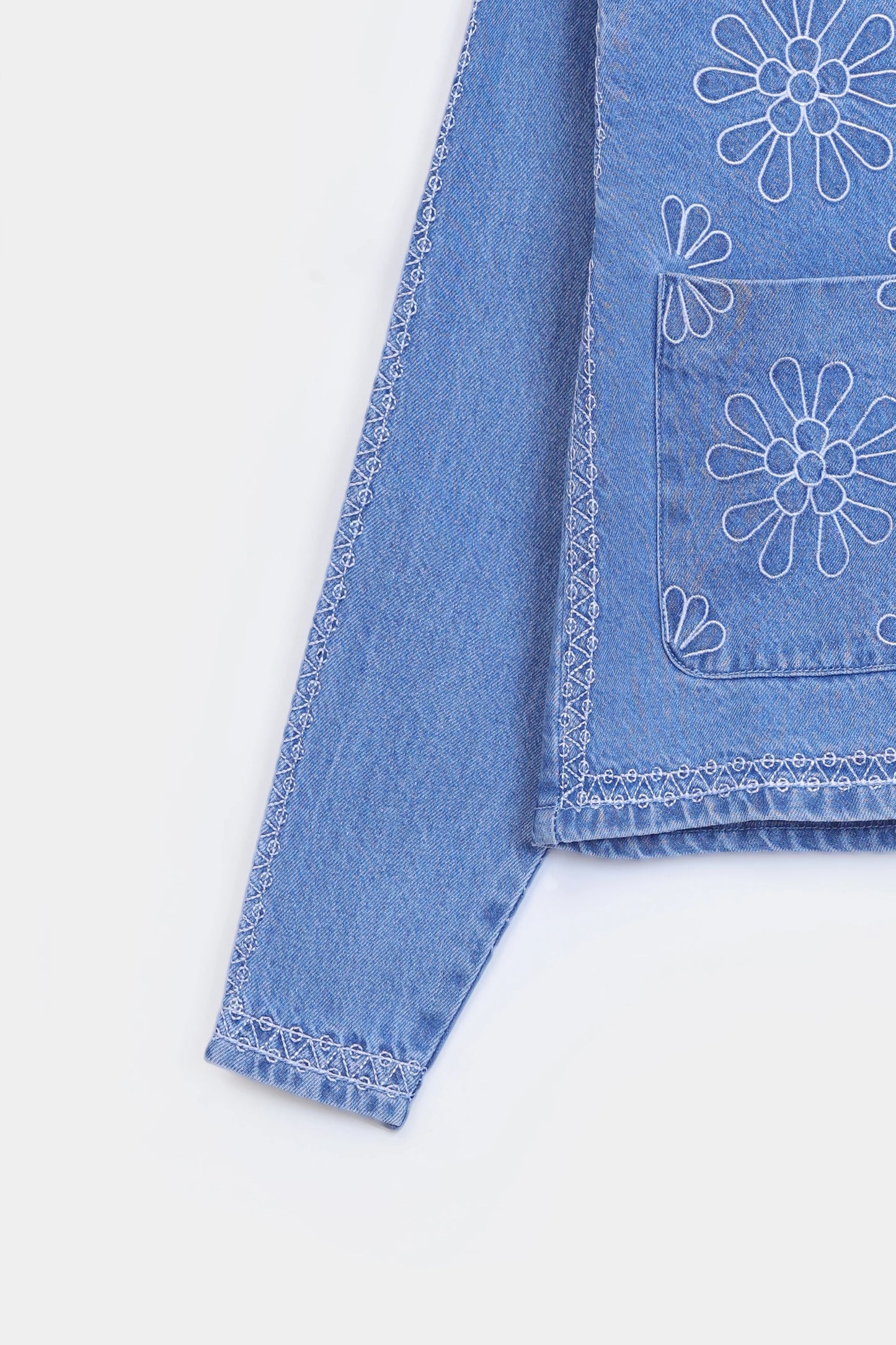 Embroidered Zipper Jacket