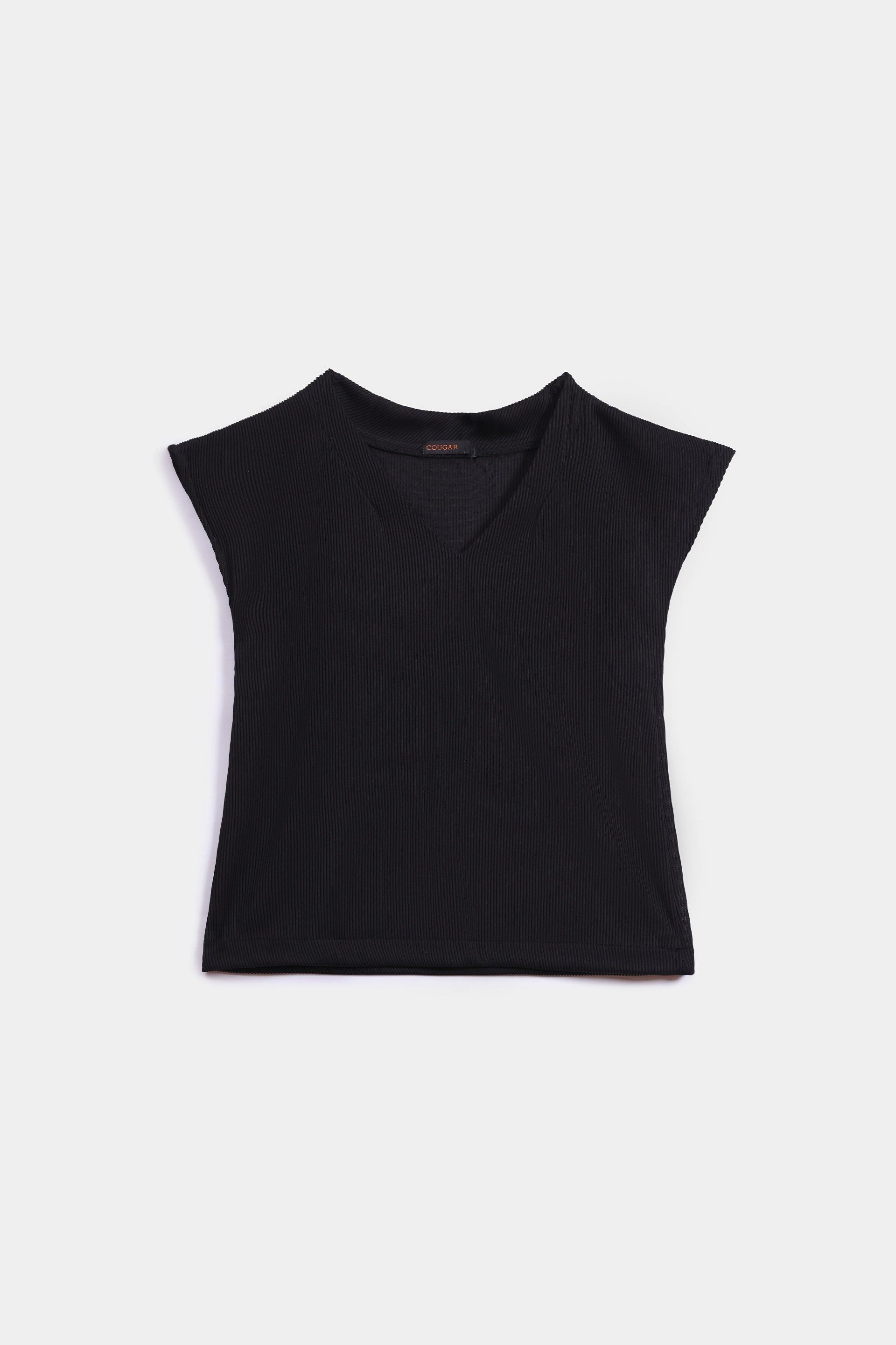 Cap Sleeve Textured Top - Cougar Clothing