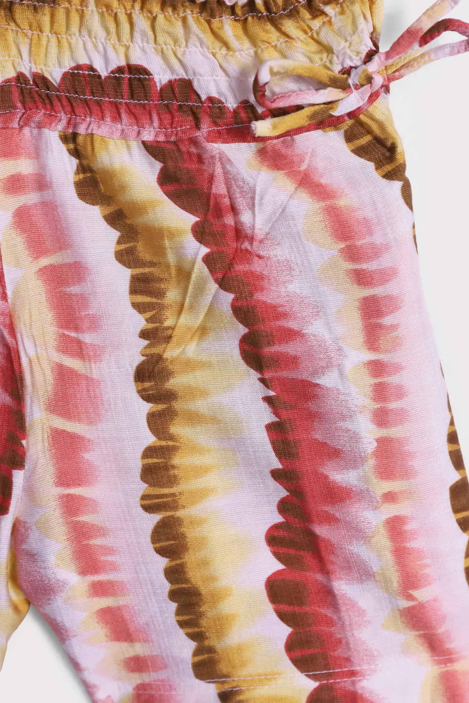 Smocked Waist Printed Shorts - Cougar Clothing
