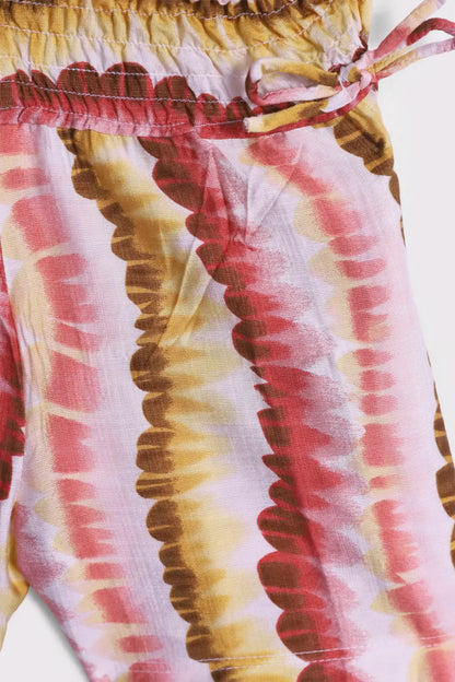 Smocked Waist Printed Shorts - Cougar Clothing