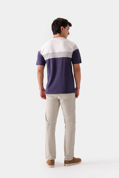 Contrast Panelled T-Shirt - Cougar Clothing