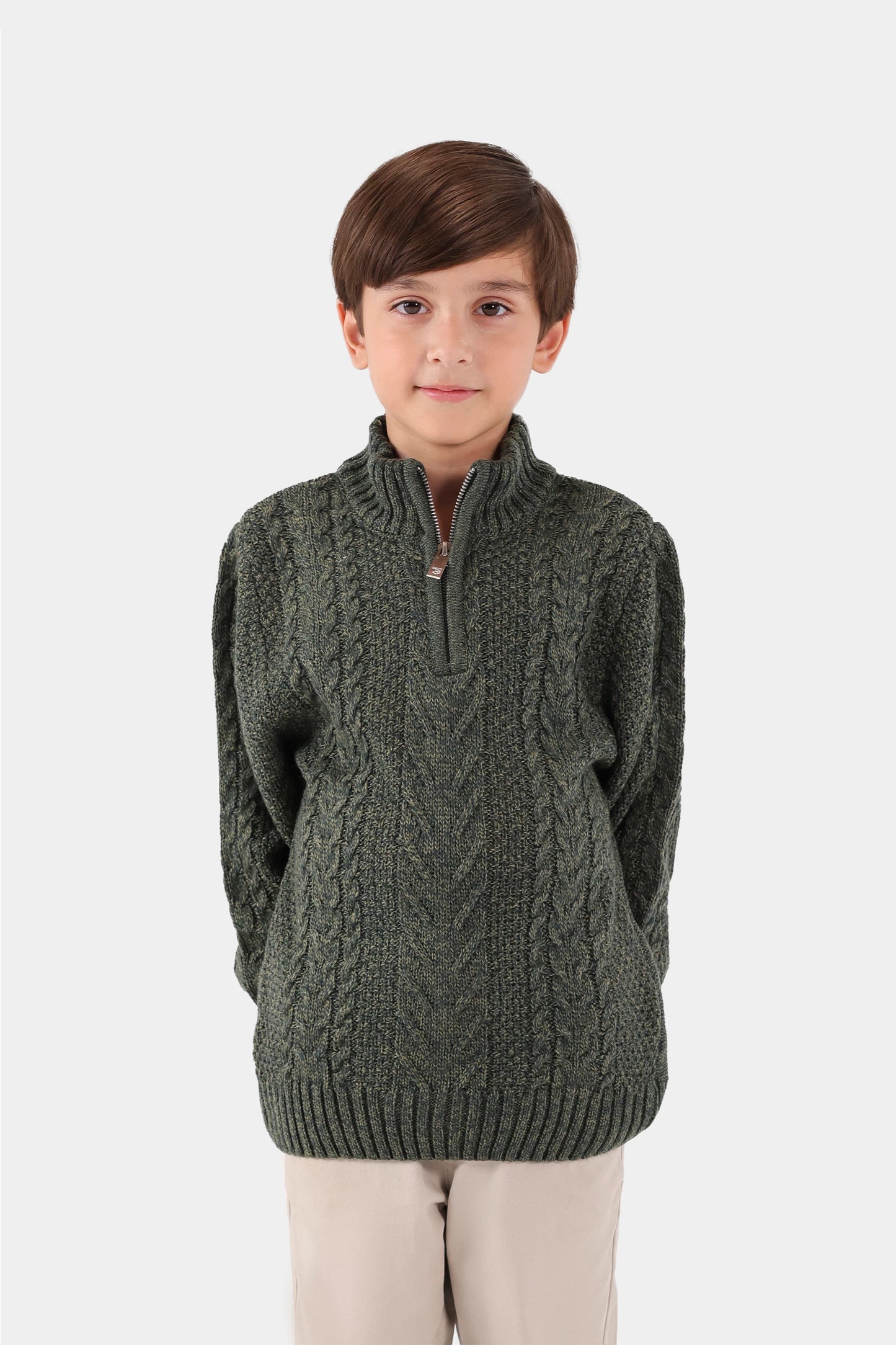 Quarter Zip Sweater - Cougar Clothing