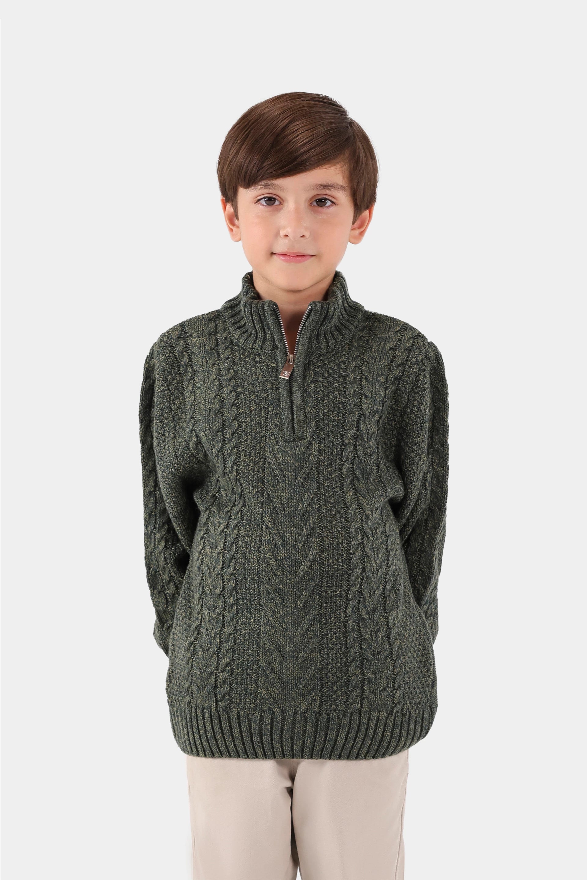 Quarter Zip Sweater - Cougar Clothing