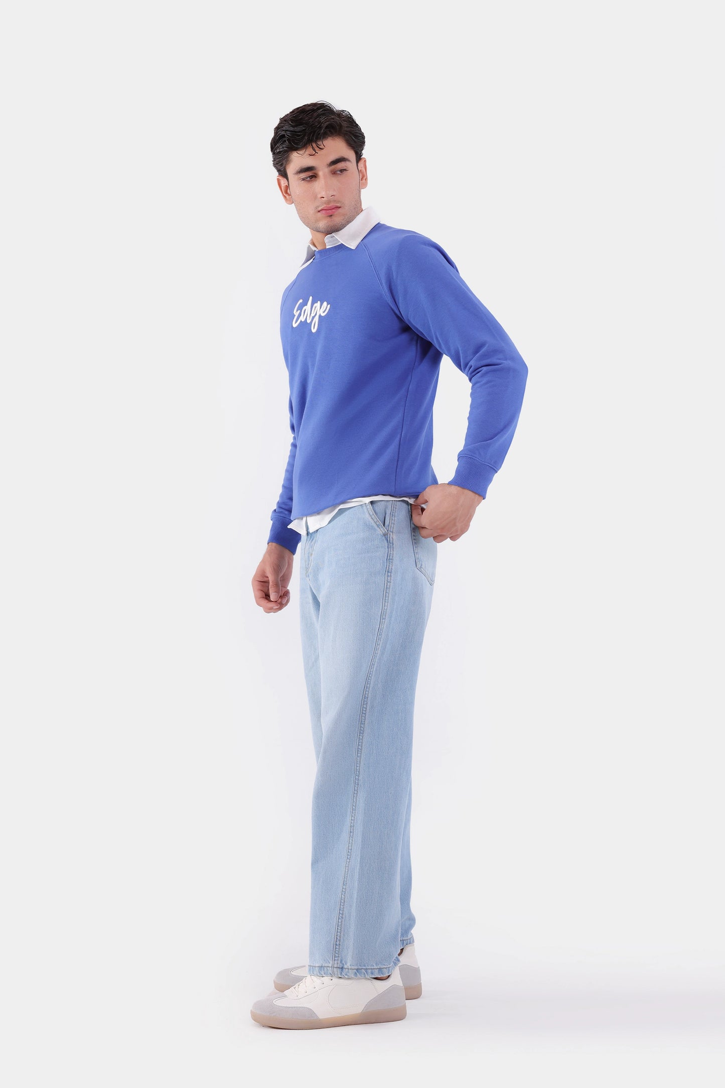 Relaxed Fit Terry Sweatshirt - Cougar Clothing