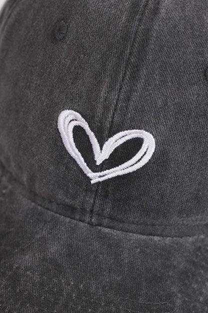 Embroidered Heart P-Cap - Cougar Clothing