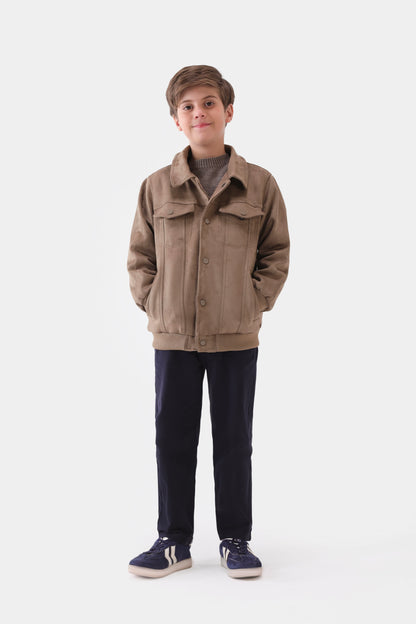 Faux Suede Jacket - Cougar Clothing