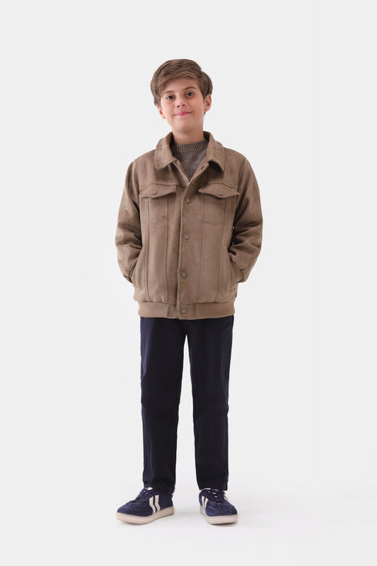 Faux Suede Jacket - Cougar Clothing