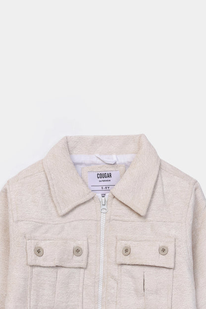 Zippered Corduroy Jacket - Cougar Clothing