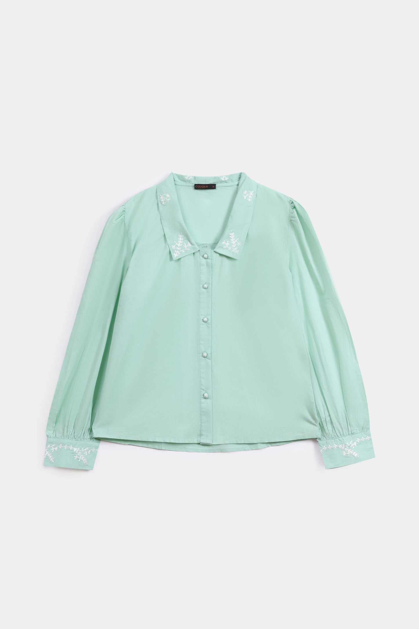 Embroidered Button Down - Cougar Clothing