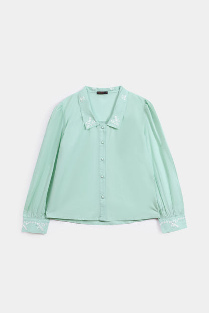 Embroidered Button Down - Cougar Clothing