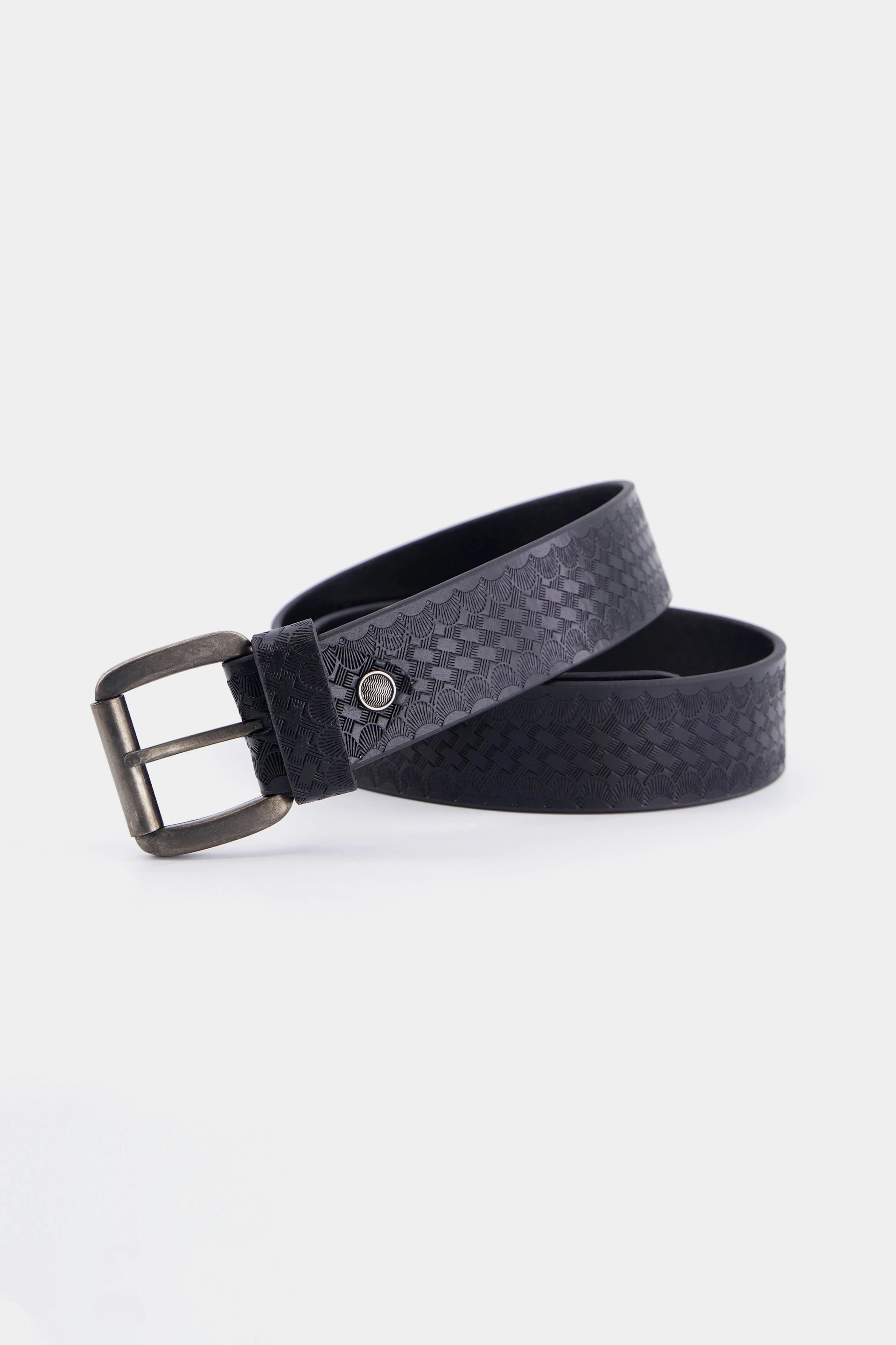 Embossed Leather Belt - Cougar Clothing