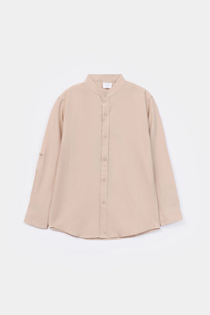 Band Collar Shirt - Cougar Clothing