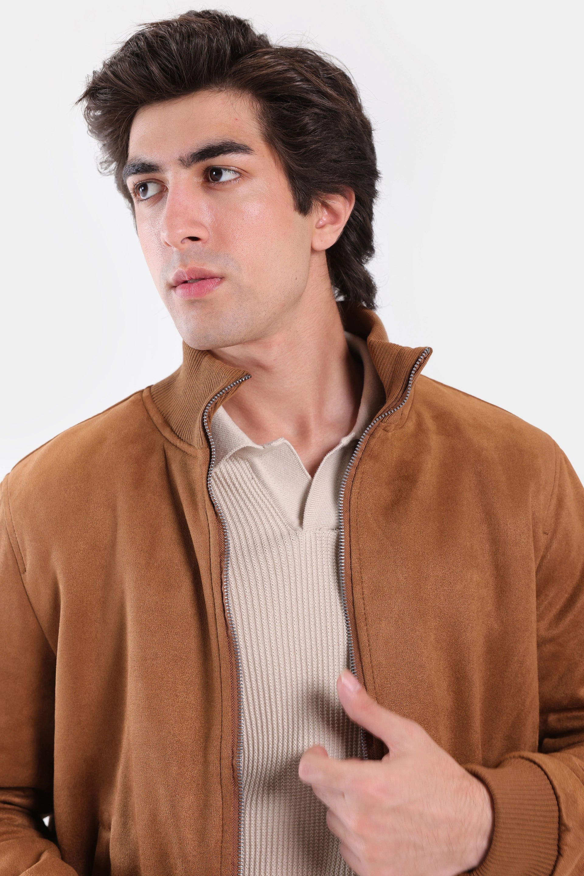 Faux Suede Jacket - Cougar Clothing