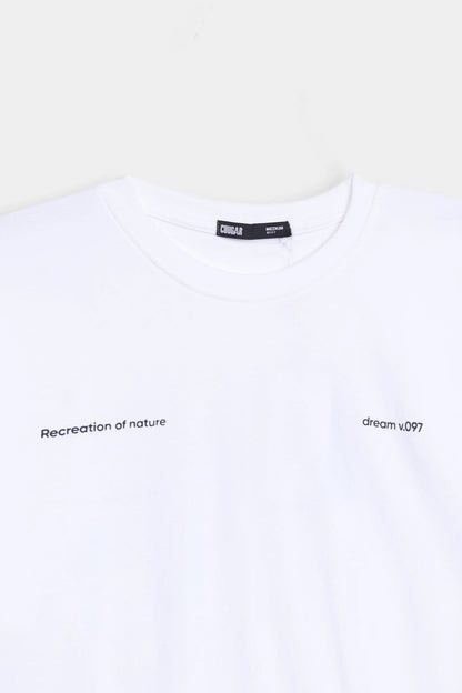 Boxy Interlock Graphic T-Shirt - Cougar Clothing