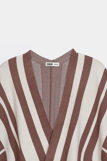 Abstract Knit Cape Shawl - Cougar Clothing