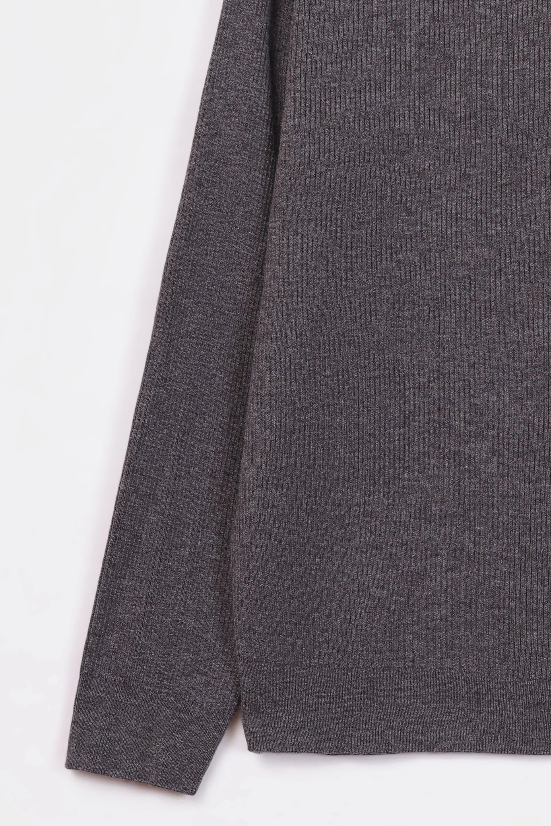 Rib Knit Quarter Sweater - Cougar Clothing