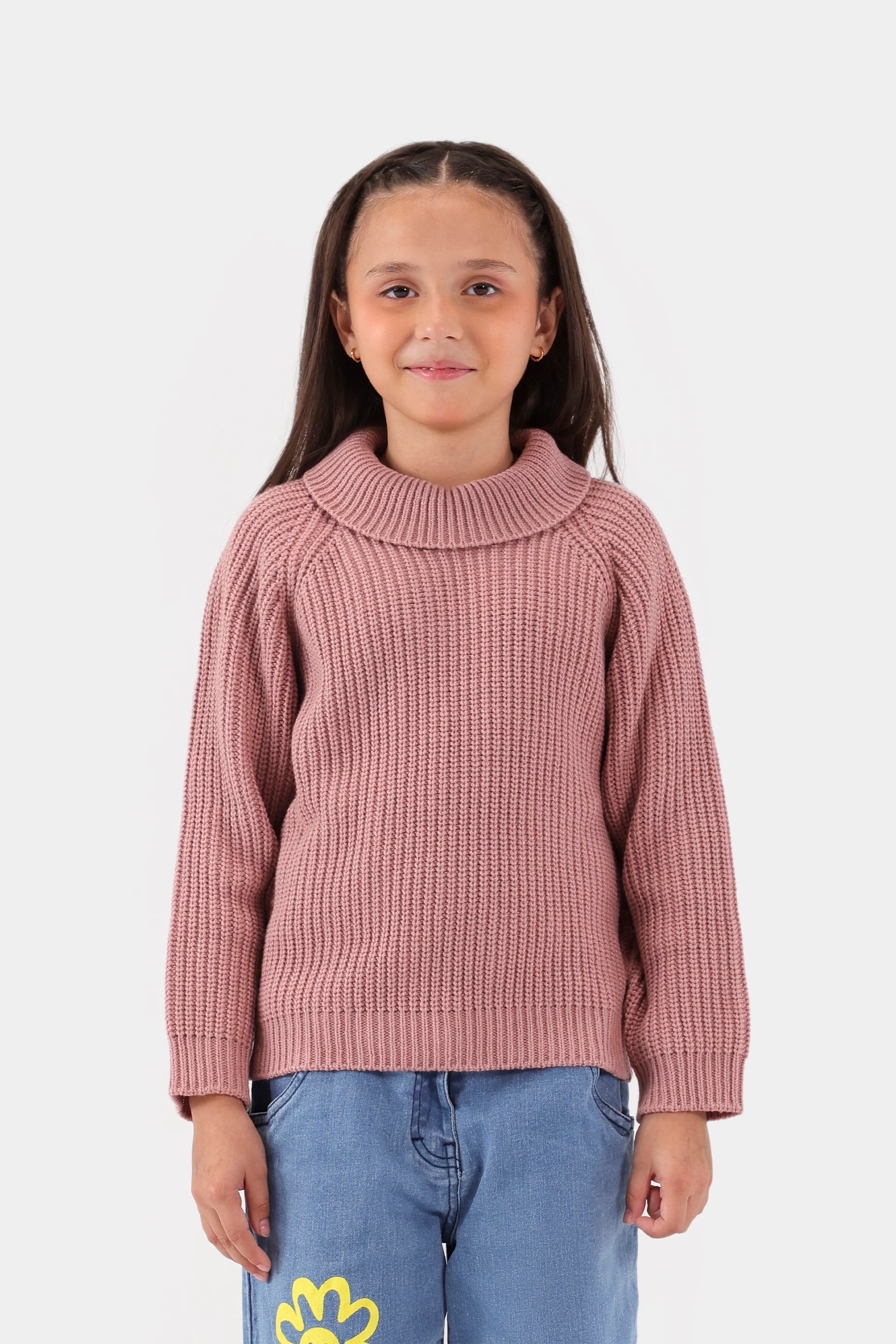 Roll Neck Purl Knit Sweater - Cougar Clothing