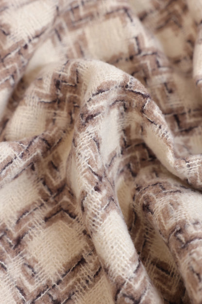 Checkered Knitted Shawl - Cougar Clothing