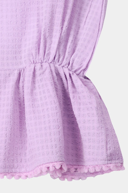 Sleeveless Textured Dress - Cougar Clothing