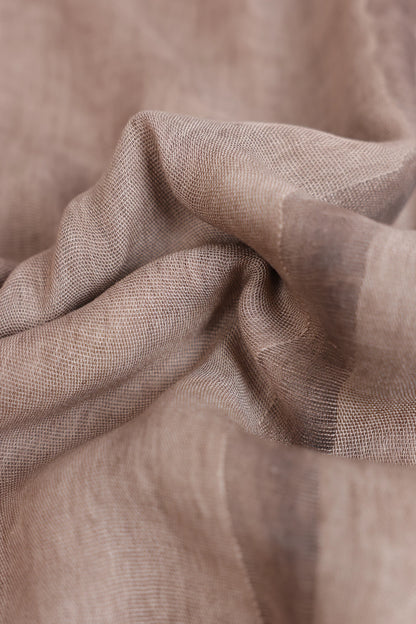 Textured Scarf With Frayed Edges - Cougar Clothing