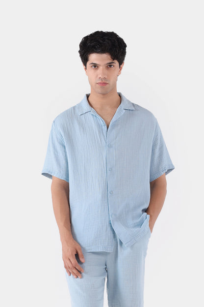 Muslin Resort Collar Shirt - Cougar Clothing