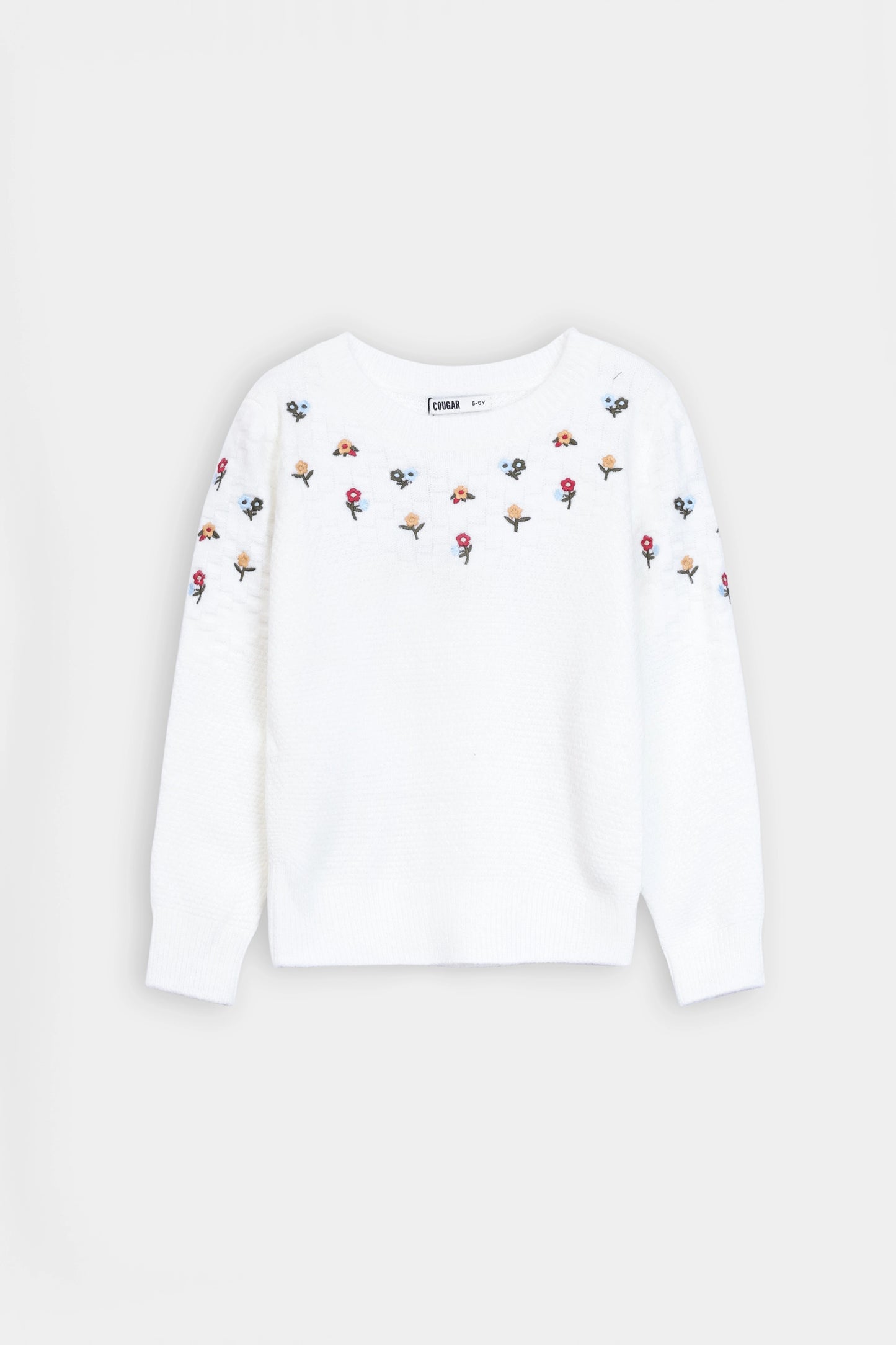 Floral Embroidered Jumper - Cougar Clothing