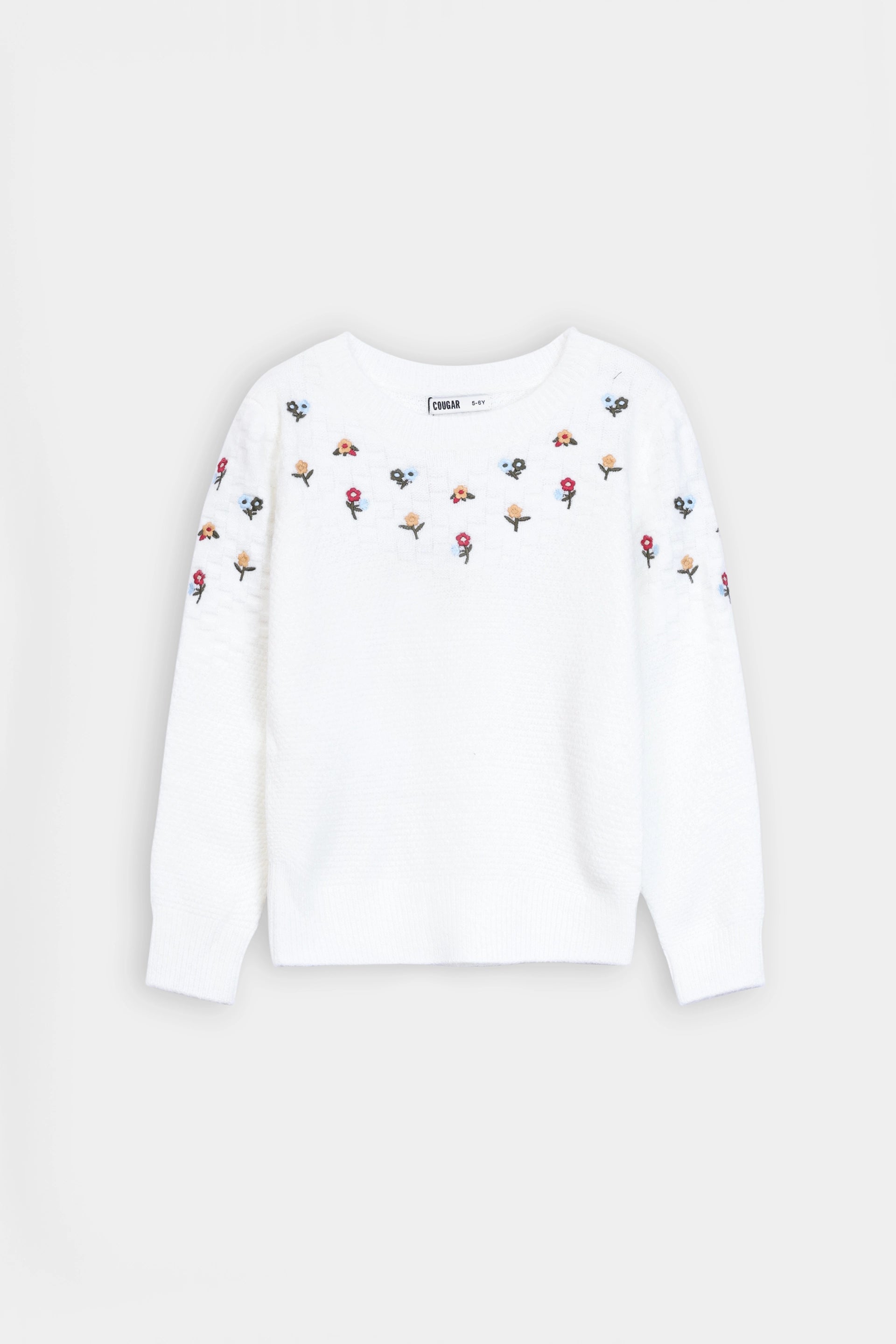 Floral Embroidered Jumper - Cougar Clothing