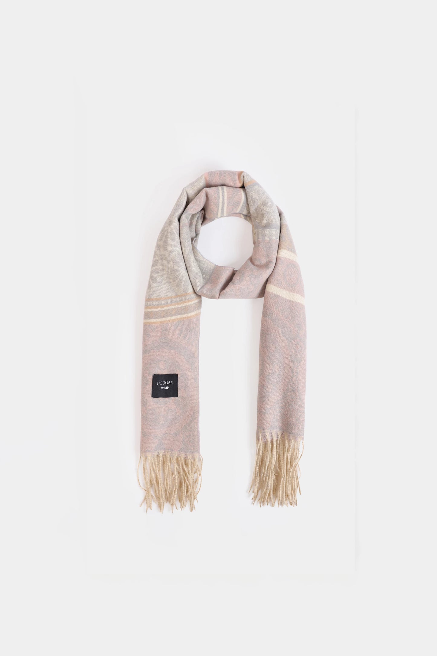 Floral Pattern Knit Shawl - Cougar Clothing