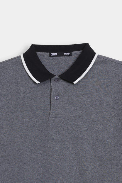 Textured Interlock Polo - Cougar Clothing