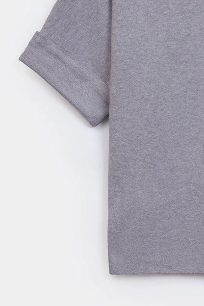 Embroidered Short-Sleeved Sweater - Cougar Clothing