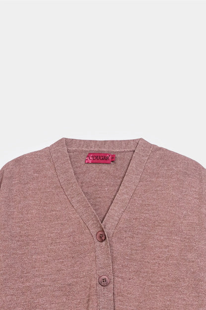 Cuffed Sleeve Cardigan - Cougar Clothing