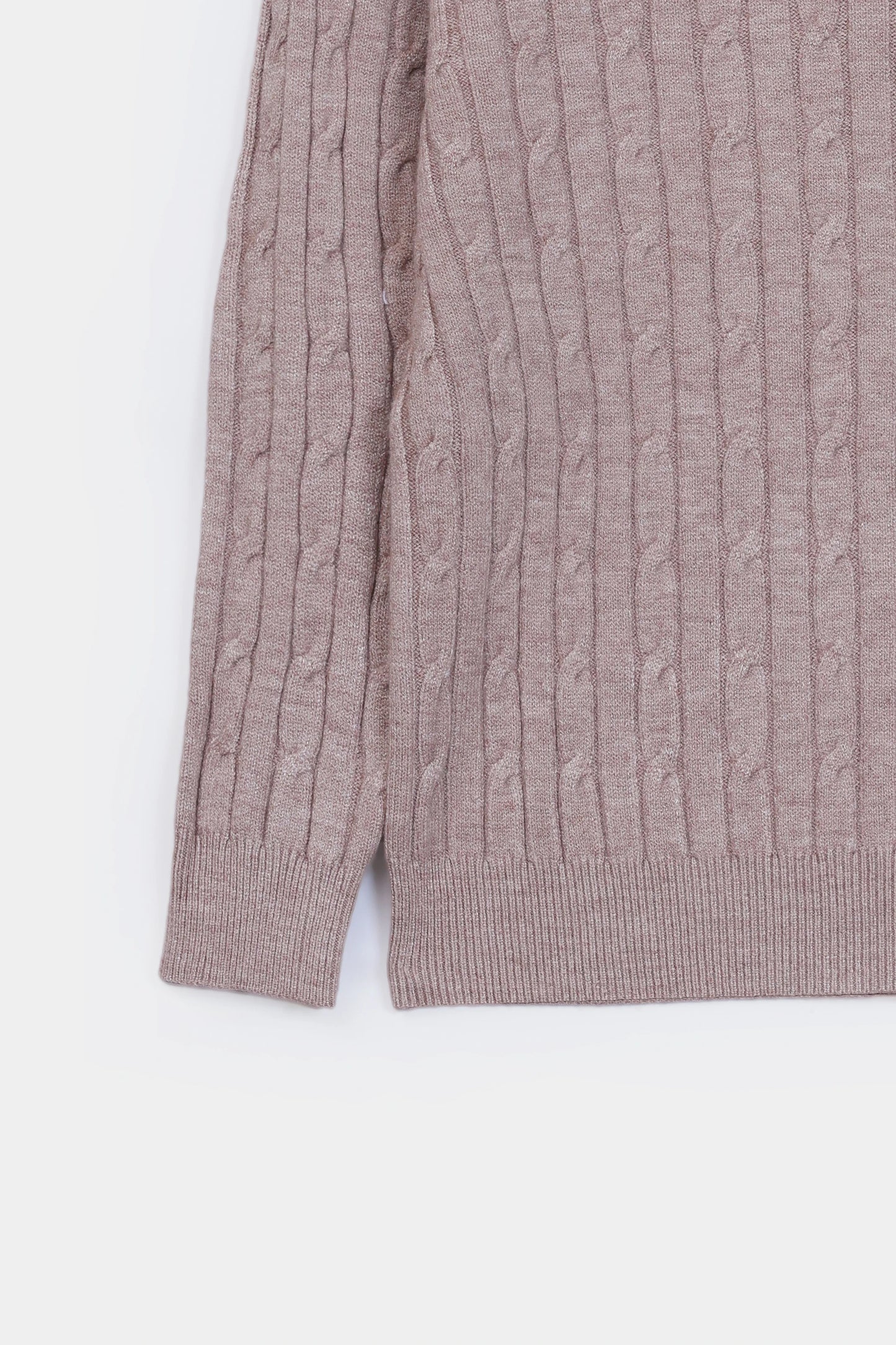 Roll Neck Cable Knit Sweater