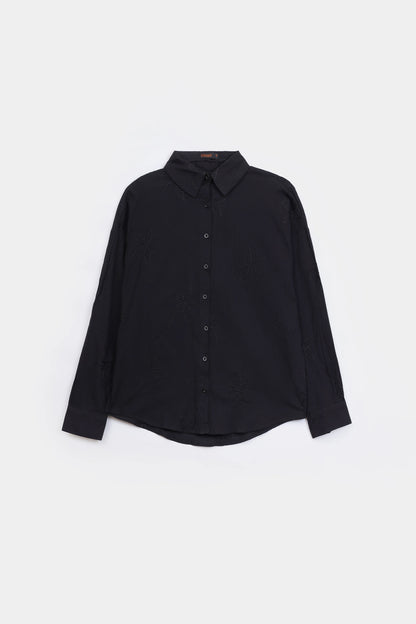 Tonal Embroidered Shirt - Cougar Clothing