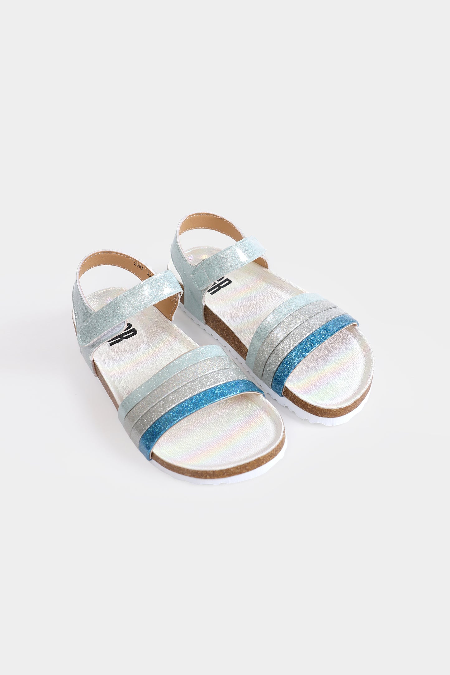 Multi-Strap Glitter Sandals - Cougar Clothing