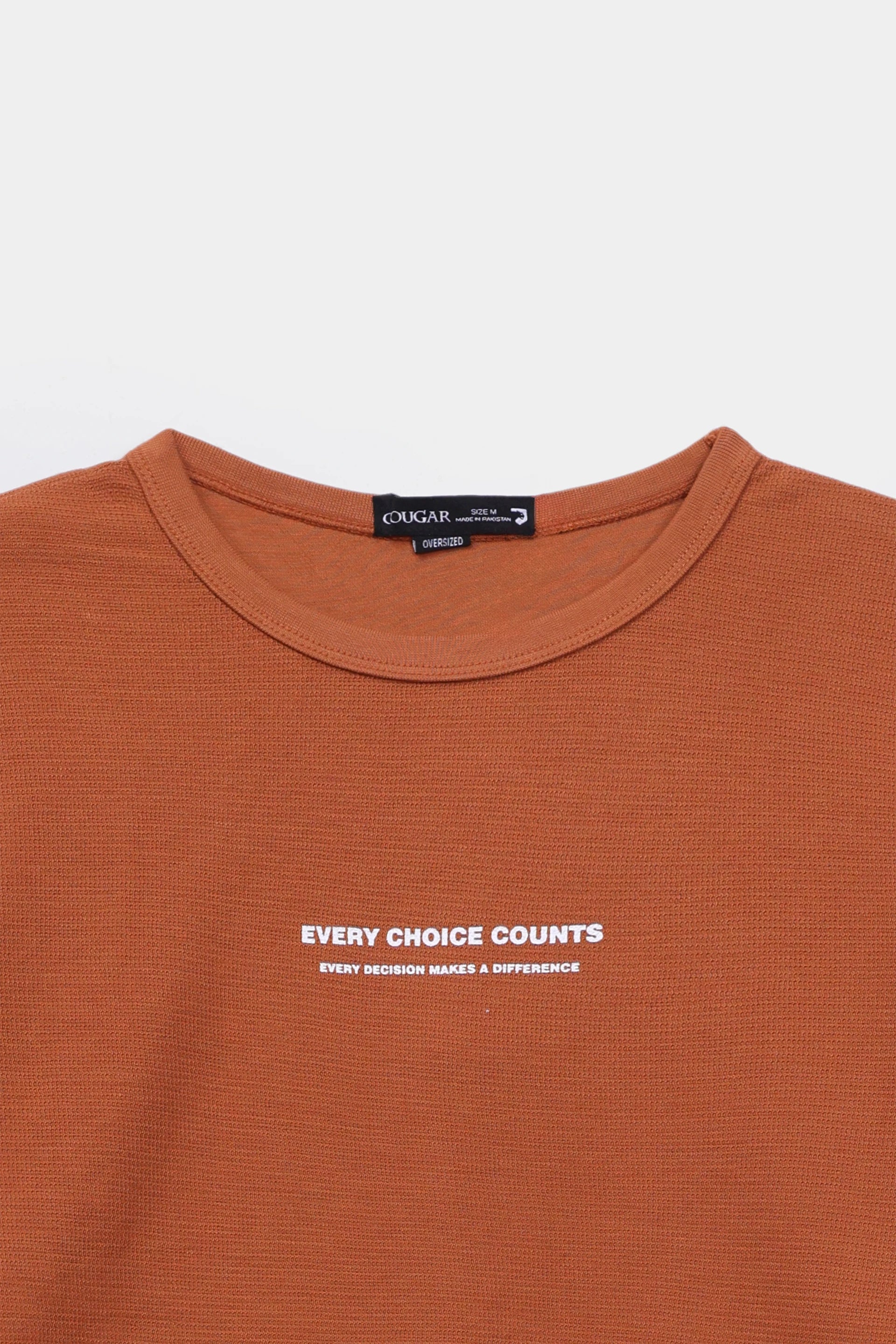 Oversized Waffle Knit T-Shirt - Cougar Clothing