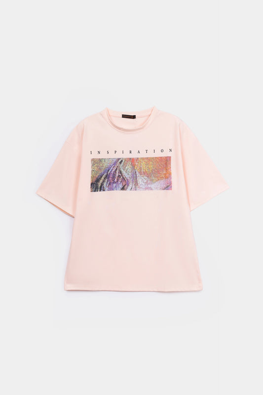 Blended Interlock Graphic T-Shirt - Cougar Clothing