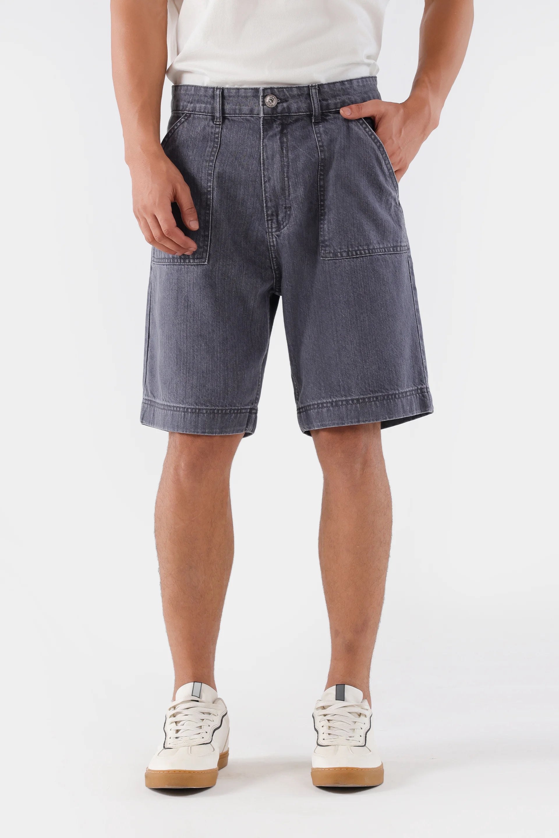 Relaxed Fit Denim Shorts - Cougar Clothing