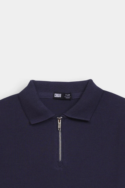 Quarter Zip Polo - Cougar Clothing