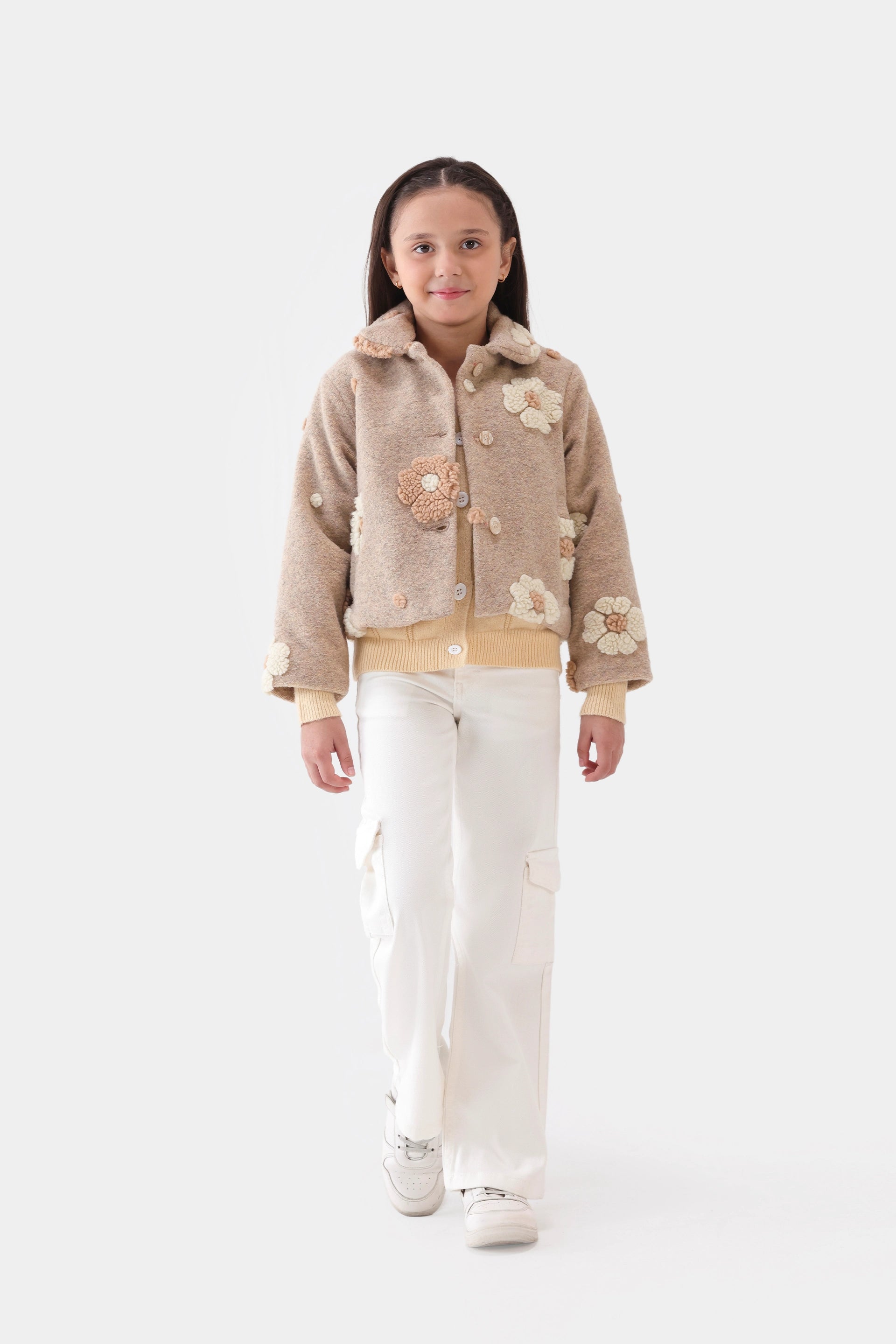 Floral Textured Jacket - Cougar Clothing