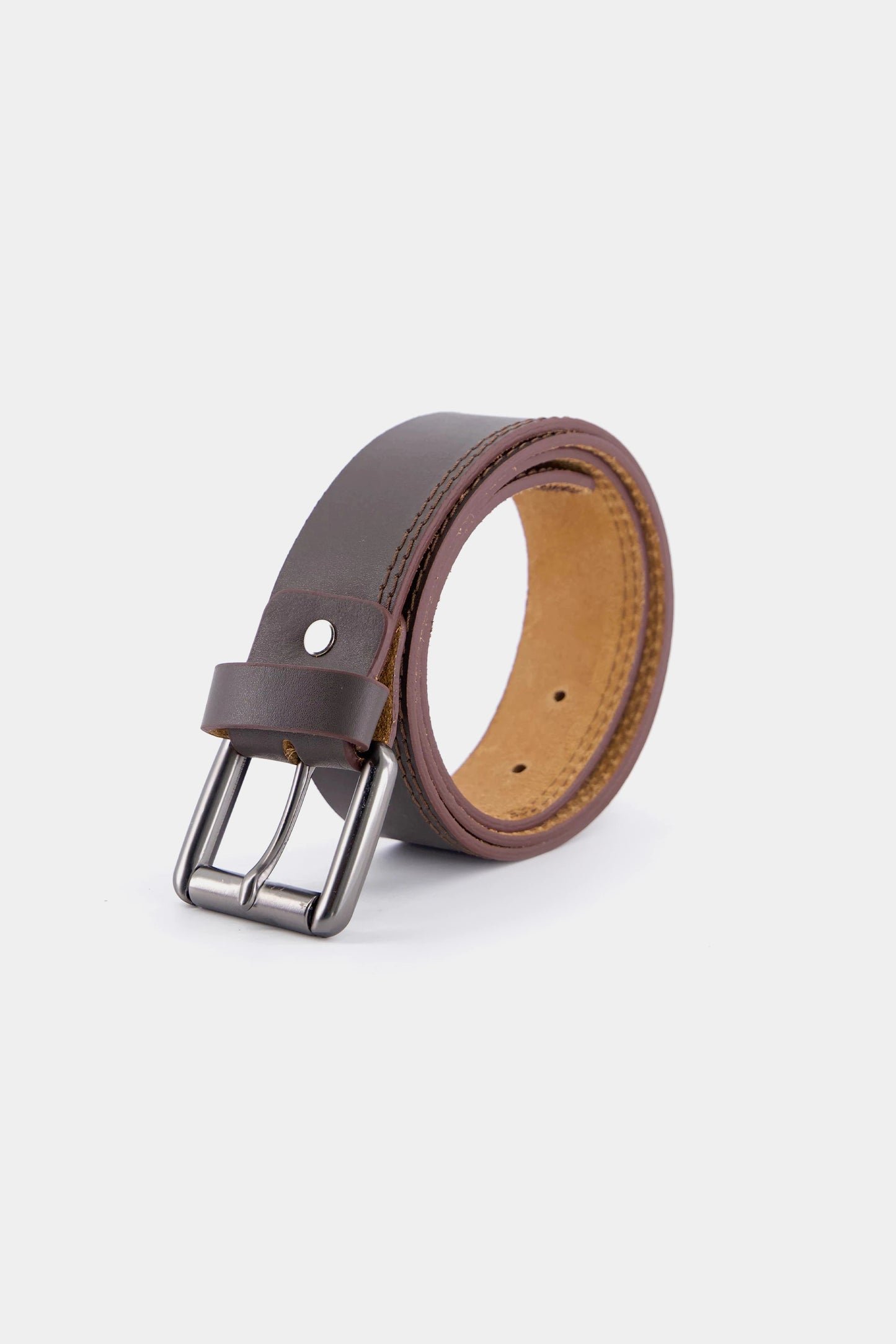 Leather Belt With Frame Buckle - Cougar Clothing