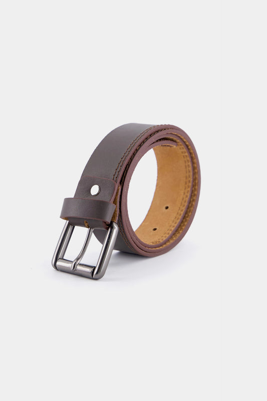 Leather Belt With Frame Buckle - Cougar Clothing