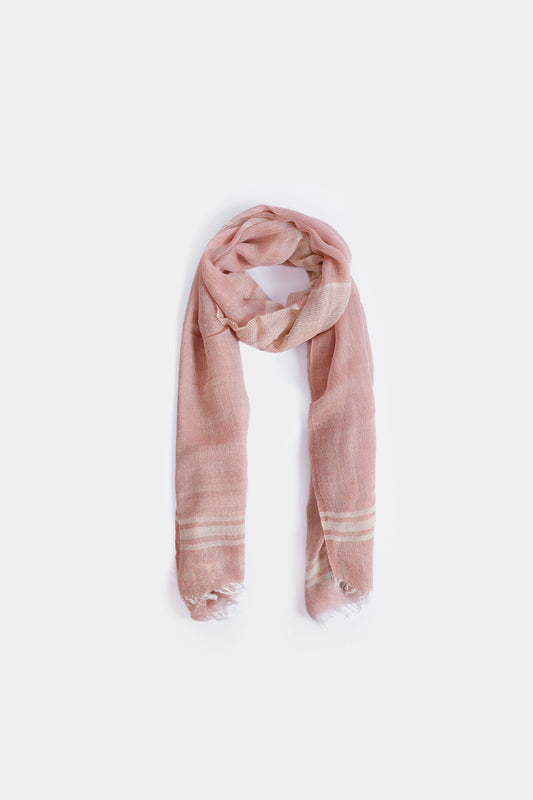 Contrast Stripe Border Scarf - Cougar Clothing